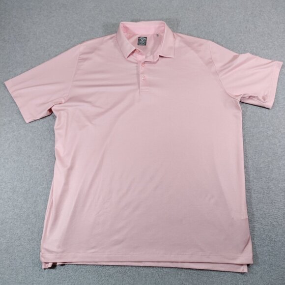 Callaway Golf Polo Shirt Mens XL Pink Swingtech Stretch Lightweight Performance - Picture 1 of 9